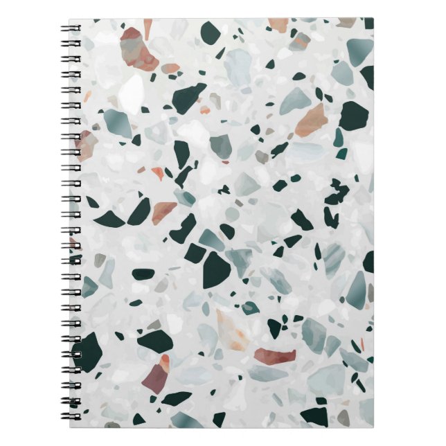 Carnet Motif moderne Abstrait Terrazzo (Devant)