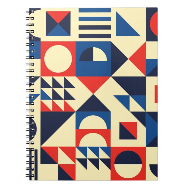 Carnet Motif moderne géométrique du milieu du siècle - 60 (Devant)