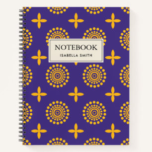 Carnet Motif mosaïque du Soleil