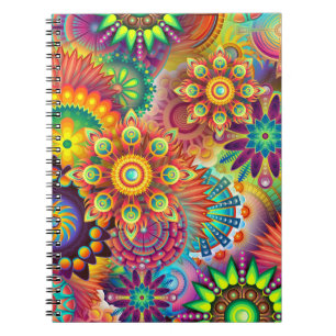 Carnet Motif multicolore Art Déco