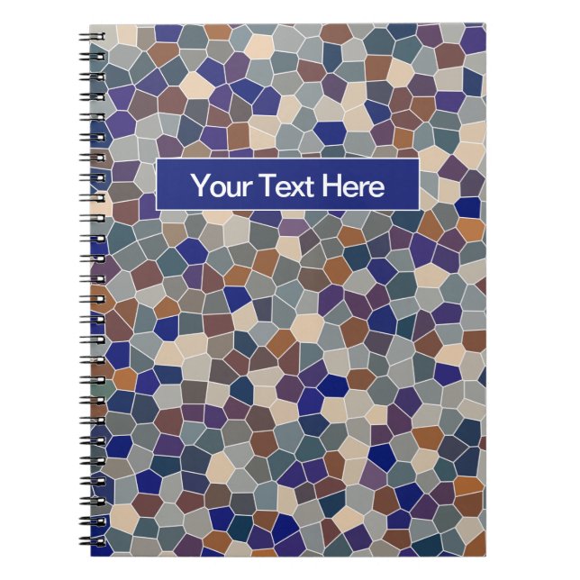 Carnet Motif multicolore discret (Devant)