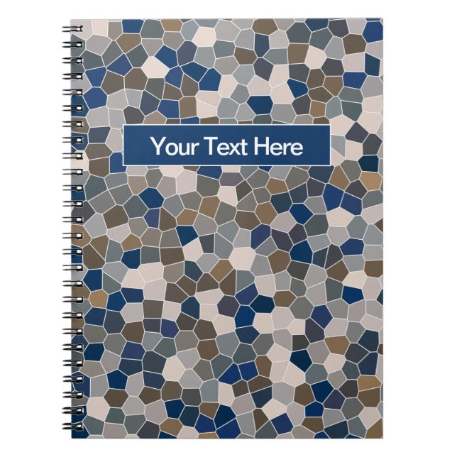 Carnet Motif multicolore Earthy (Devant)