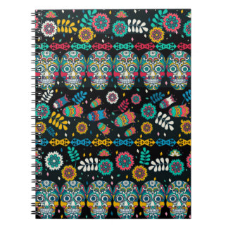 Carnet Motif multicolore sans soudure. Boho décoré 