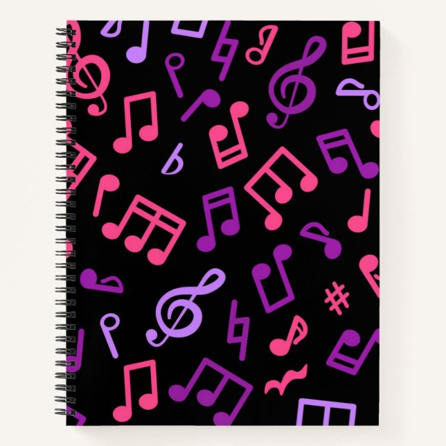 Carnet Motif musical (Devant)