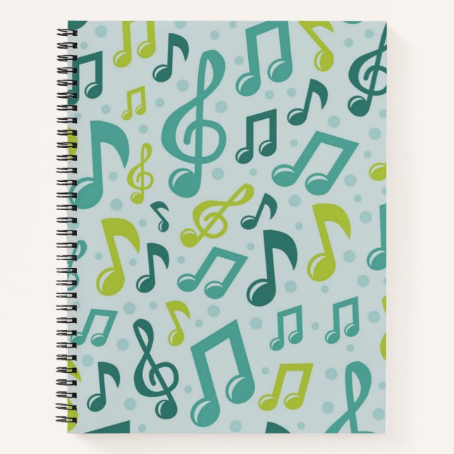 Carnet Motif musical (Devant)
