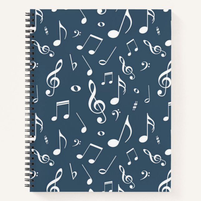 Carnet Motif musical (Devant)