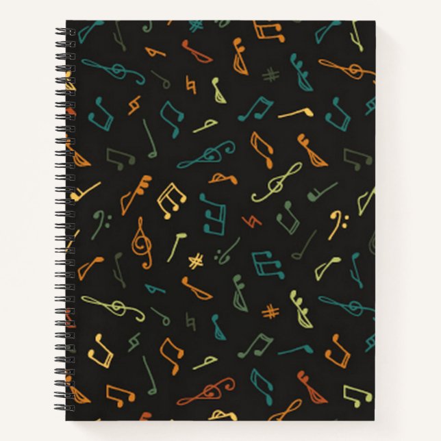 Carnet Motif musical (Devant)