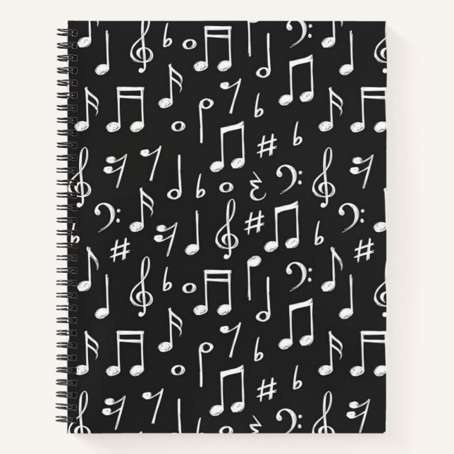 Carnet Motif musical (Devant)