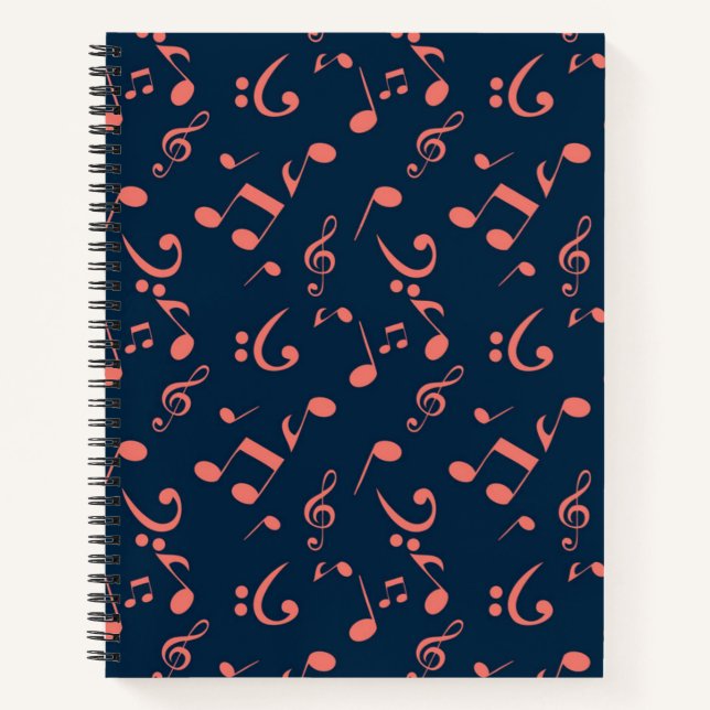 Carnet Motif musical (Devant)