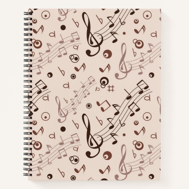 Carnet Motif musical (Devant)