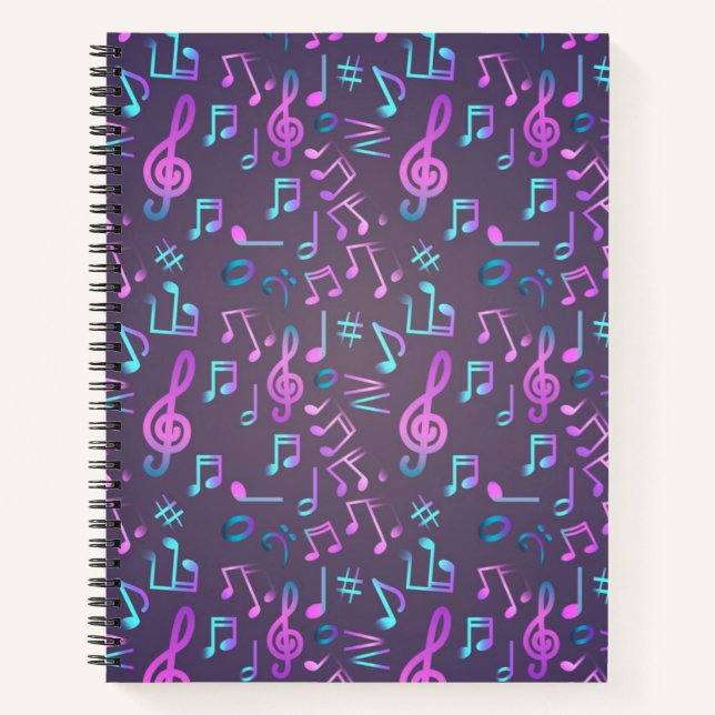 Carnet Motif musical (Devant)