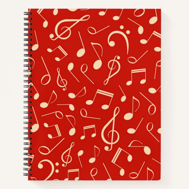 Carnet Motif musical (Devant)