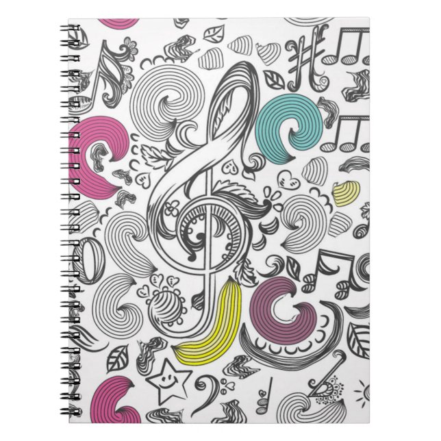 Carnet Motif musical (Devant)