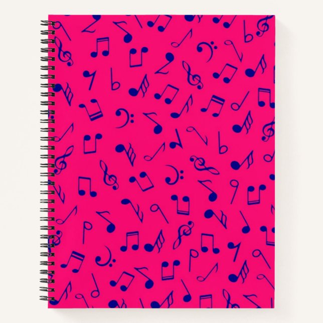 Carnet Motif musical (Devant)