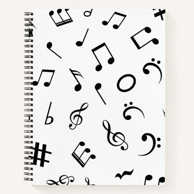 Carnet Motif musical (Devant)