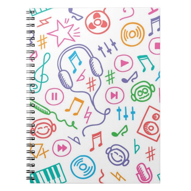 Carnet Motif musical (Devant)