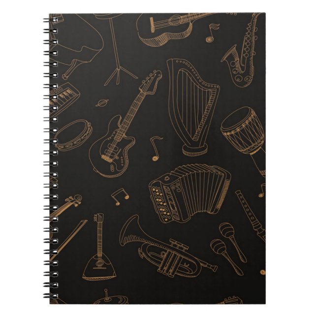 Carnet Motif musical (Devant)