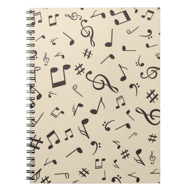 Carnet Motif musical (Devant)