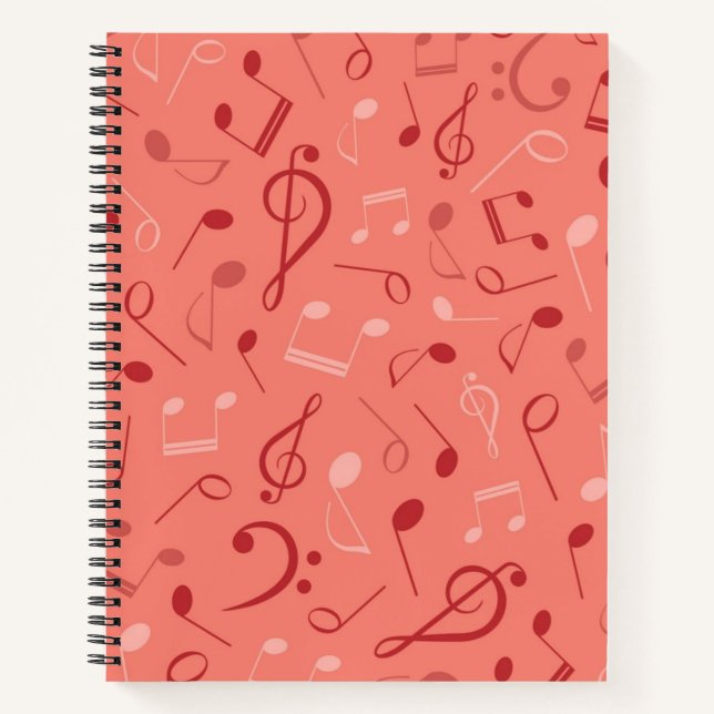 Carnet Motif musical (Devant)
