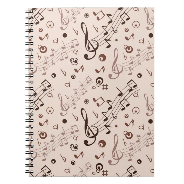 Carnet Motif musical (Devant)