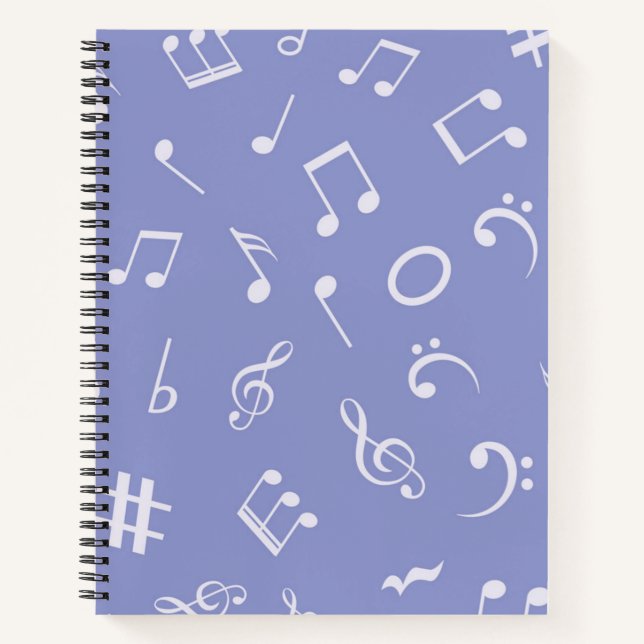 Carnet Motif musical (Devant)