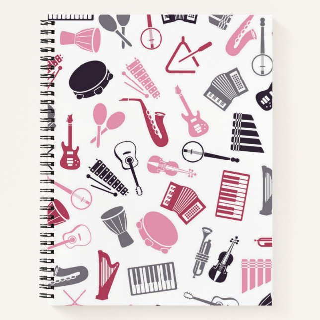 Carnet Motif musical (Devant)