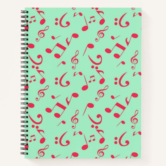 Carnet Motif musical (Devant)