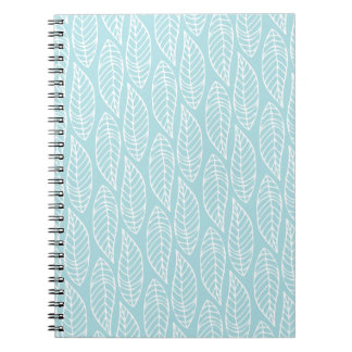 Carnet Motif No.1 - bleu de feuille de couleur