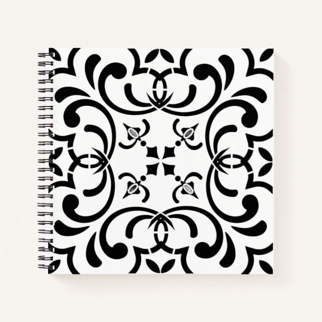 Carnet Motif noir (Devant)