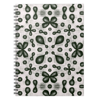 Carnet Motif noir et blanc professeur de chimie organique