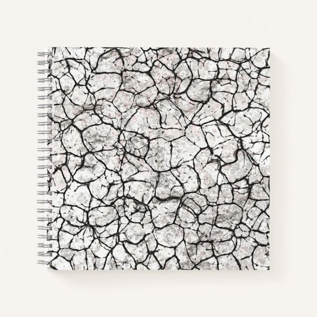 Carnet Motif numérique marbre fissuré (Devant)
