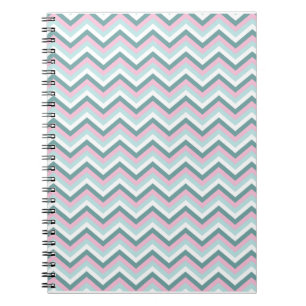 Carnet Motif Ocean Mist Chevron