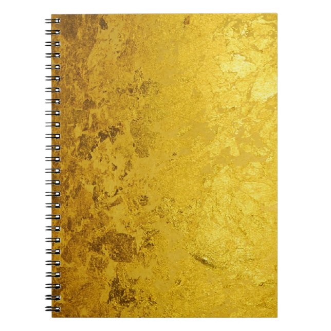 Carnet motif OR pur / feuille d'or (Devant)