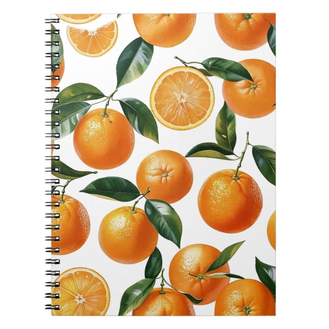 Carnet Motif orange (Devant)