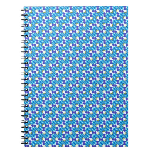 Carnet Motif orchidées bleues (Devant)