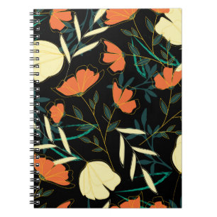 Carnet Motif original transparent avec lea tropical lumin