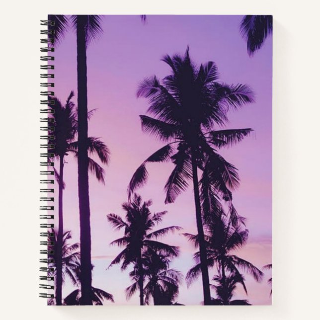 Carnet Motif palmier (Devant)