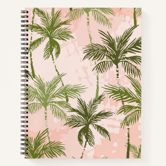 Carnet Motif palmier (Devant)