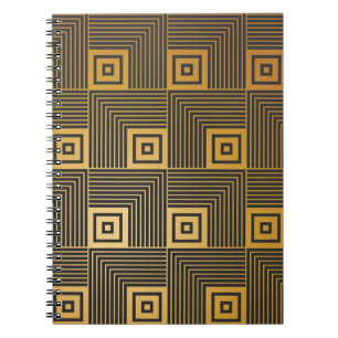Carnet Motif papier peint vintage Art Déco