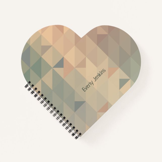 Carnet motif pastel neutre (Devant)