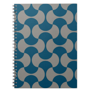 Carnet Motif pastel sans charme dans le style années 60.
