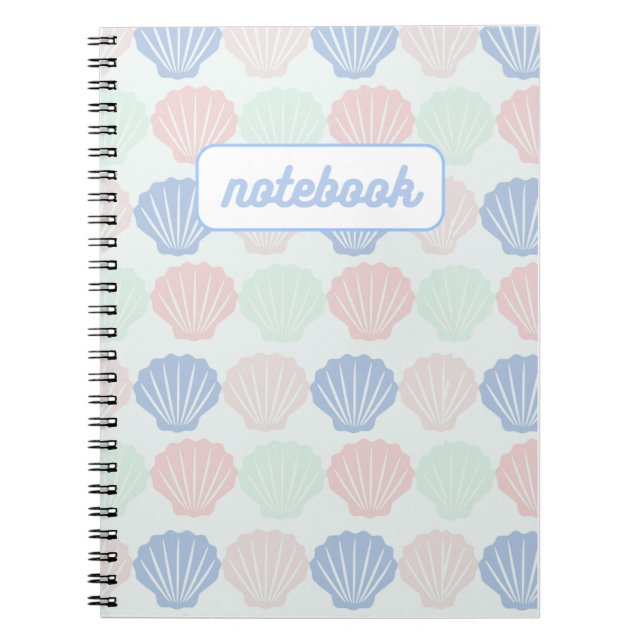 Carnet Motif Pastel Seashell (Devant)