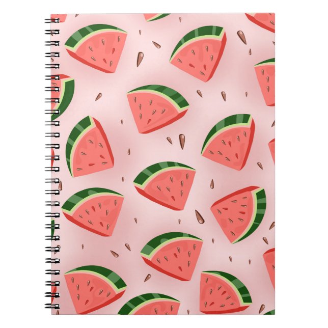 Carnet Motif Pastèque (Devant)