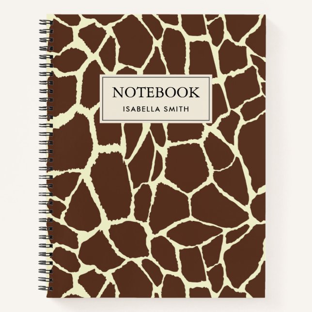 Carnet Motif Peau de girafe (Devant)