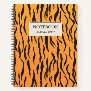 Carnet Motif Peau de tigre Rayures