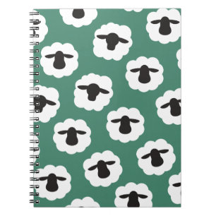 Carnet Motif pelucheux de métiers de moutons