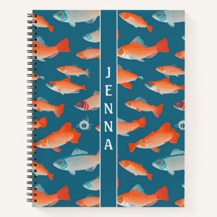 Carnet Motif personnalisé couleur géométrique de l'omble