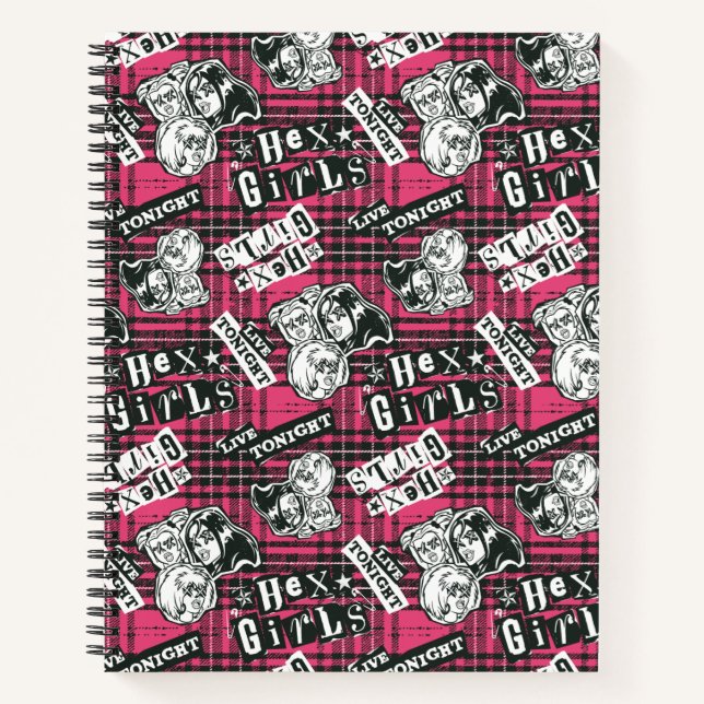 Carnet Motif Plaid Des Filles Hex (Devant)