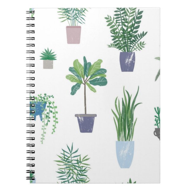 Carnet motif plante (Devant)