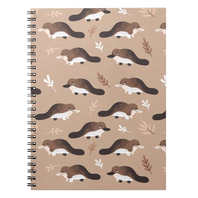 Carnet Motif Platypus joueur (Devant)